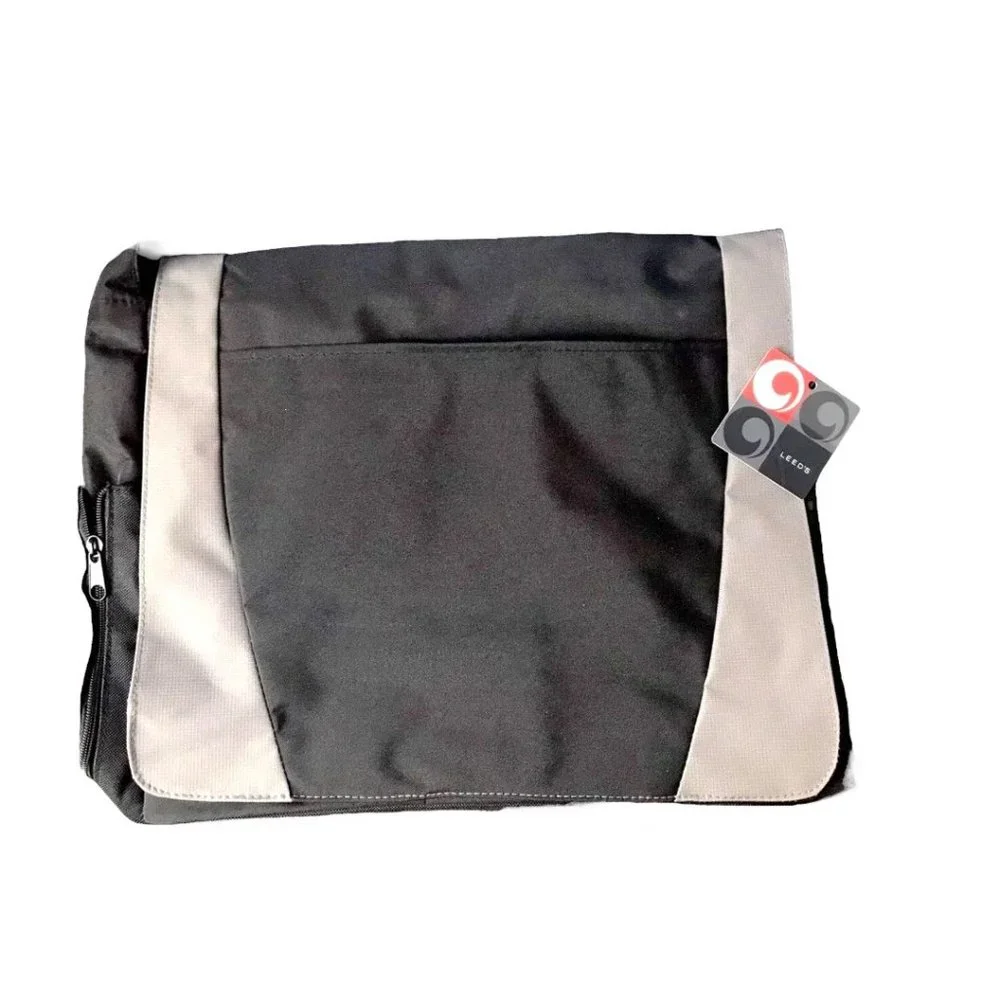 Leeds Messenger Computer Bag for Laptop Briefcase Canvas Case Bag NWT